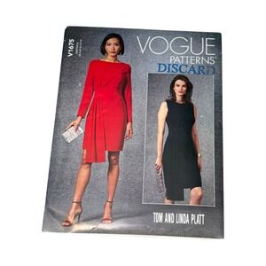 Vogue V1675 Sewing Pattern Misses' Dress Size 6-14 New Uncut